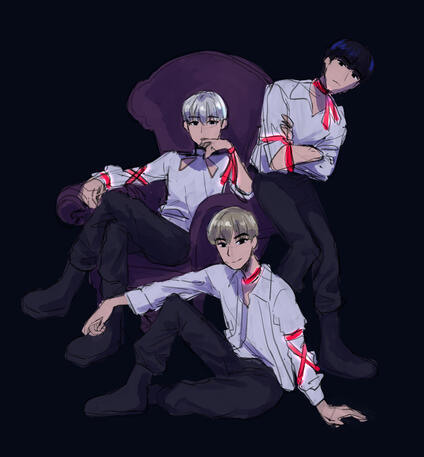 full-body + 2 characters